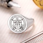 Custom School Class Ring Graduation Badge Ring