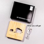 Mother Child Bear or Elephant Wooden Night Light