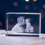 Personalized 3D Laser Etched Crystal with Your Own Photo