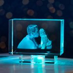 Personalized 3D Laser Etched Crystal with Your Own Photo