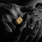 Personalized Wrench Flip Ring with Birthstone and Engraved Name Birthday Father's Day Gift for Men