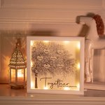 Personlig släktträdsram med LED-lampa Mors dag jul Födelsedagspresent till mamma mormor