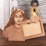 Personalized Look at This Photograph Wood Picture Frame Funny Gift