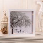 Personlig släktträdsram med LED-lampa Mors dag jul Födelsedagspresent till mamma mormor