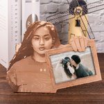 Personalized Look at This Photograph Wood Picture Frame Funny Gift