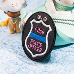Custom Name Junior Police Officer Badge for Children