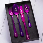 Custom Engraved Mermaid Cutlery Set