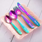 Custom Engraved Mermaid Cutlery Set