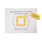 Baby Monthly Milestone Fleece Blanket Friends Theme TV Show