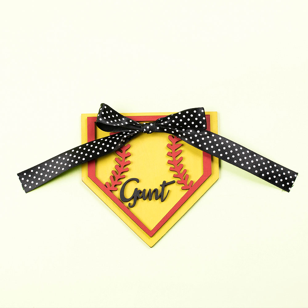 Personalized Bag Charm Tag Baseball & Softball Mom Tag