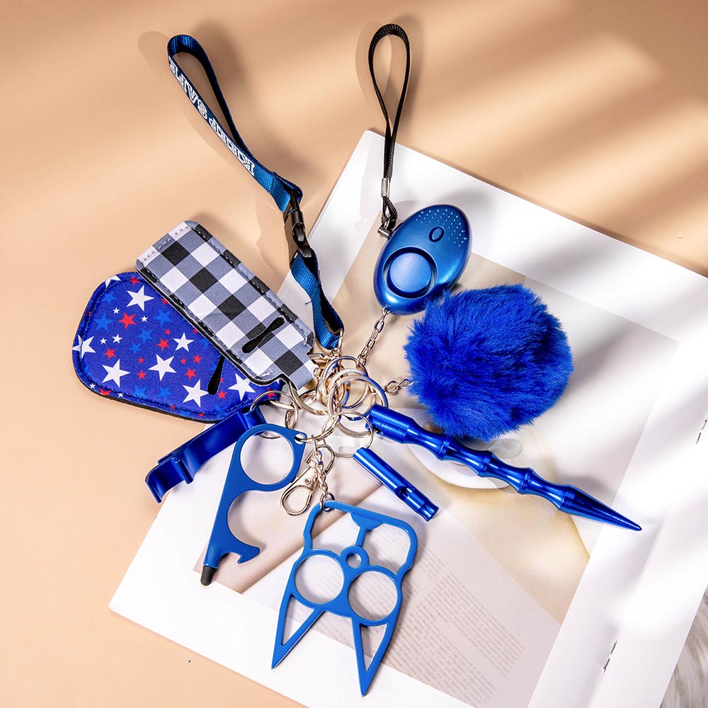 Custom Safety Defense 10 in 1Keychain Set for Women CALLIE