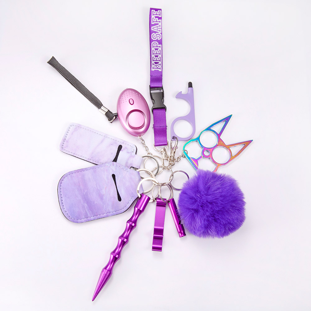 Custom Safety Defense 10 in 1Keychain Set for Women CALLIE