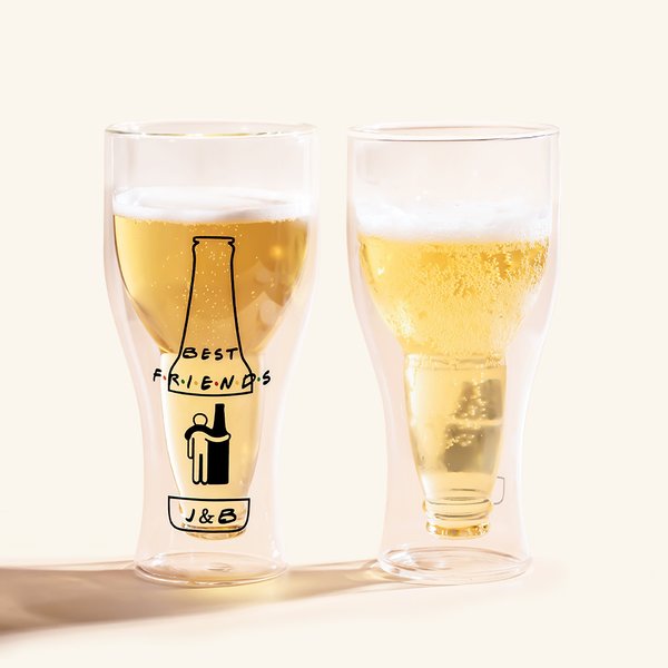 Double-layer Inverted Beer Glass