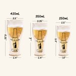 Custom Double-layer Inverted Bottle Beer Glass