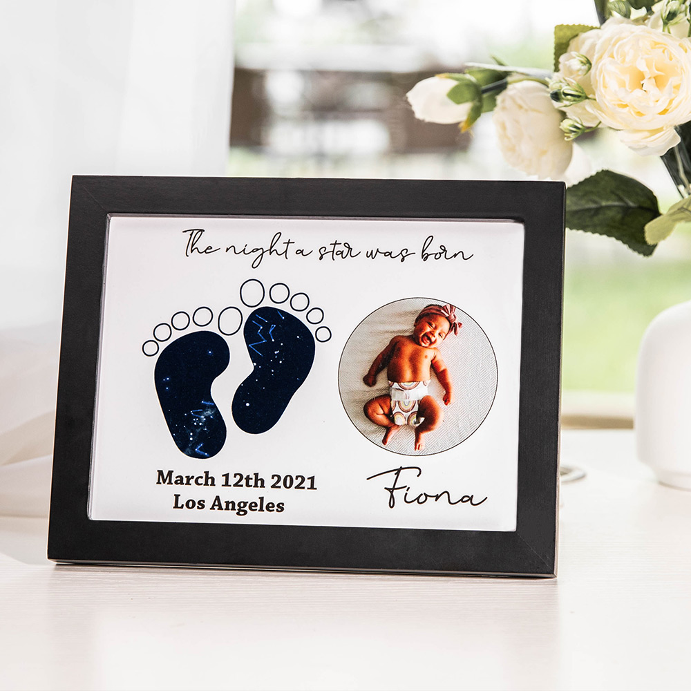 Personalized Baby Footprint Photo Frame CALLIE