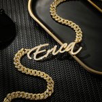 Personalized Iced Out Cuban Necklace with Name Pendant Hip Hop Zircon Jewelry Birthday Valentine's Day Gift for Hip-hop Fans