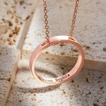 Gepersonaliseerde binnencirkel graveren ketting