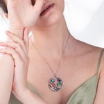 Personalized Family Tree Birth Butterfly Necklace Birthday Women's Day Mother's Day Gift for Her