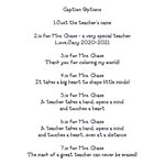 Rainbow Crayon Letter Frame Gift For Teachers