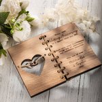 Custom Handmade Wood Wedding Card Newlywed Keepsake Gift