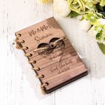 Custom Handmade Wood Wedding Card Newlywed Keepsake Gift