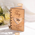 Custom Handmade Wood Wedding Card Newlywed Keepsake Gift