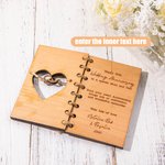 Custom Handmade Wood Wedding Card Newlywed Keepsake Gift