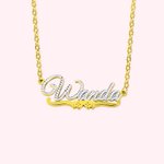 Personalized Lace Name Necklace Gifts for Her