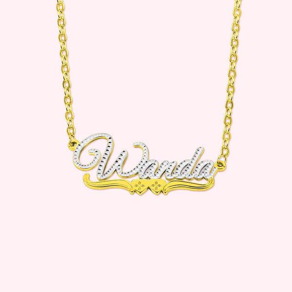 Lace Name Necklace Gifts for Her