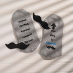 Custom Funny Text & Hobby Icon Dad Socks