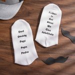 Custom Funny Text & Hobby Icon Dad Socks