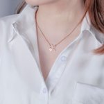 Sparkle Inifinity Necklace 2 Initials for Her