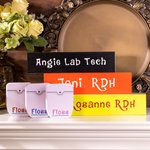 Personalized Wood Dental Hygienist Blocks Set