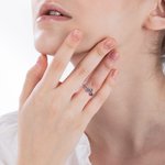 Stapelring kindergeboortesteen voor moeder