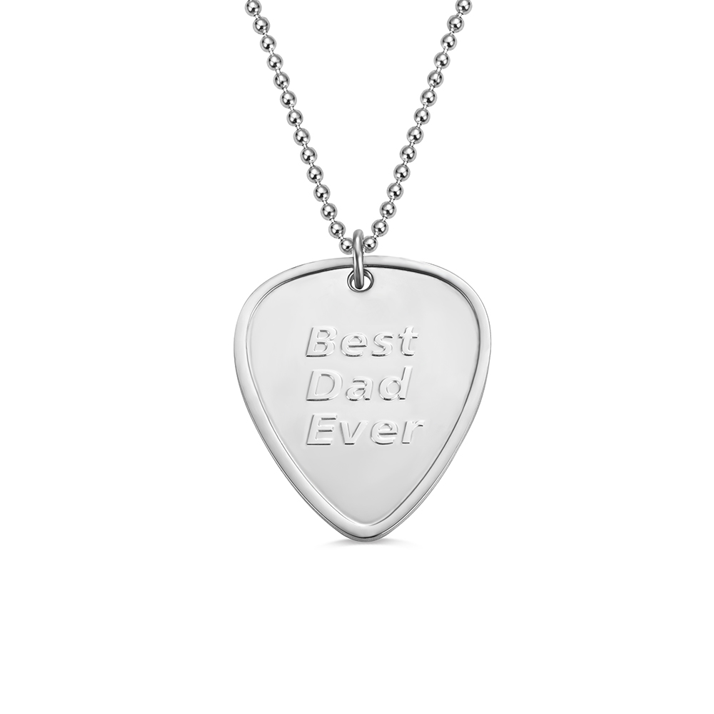 Custom Engraved Guitar Pick Pendant Necklace CALLIE