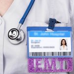 Customized Glitter ID Badge Buddy