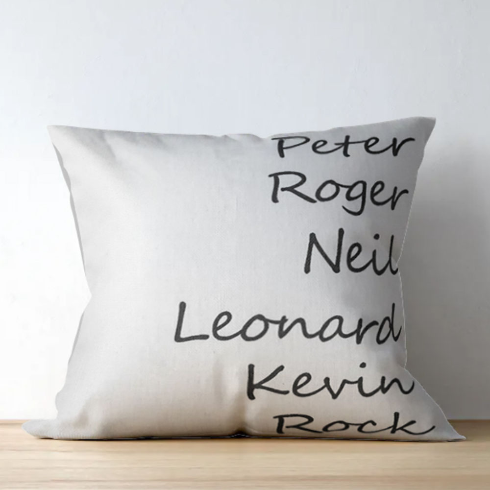 Personalized Family Names Throw Pillow CALLIE