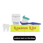 Personalized Wood Dental Hygienist Blocks Set