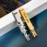 Personlig slipsnål med namn och graverad text Fars dag Födelsedagspresent för män