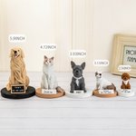 Statue Portrait Personnalisé Photo Chien Chat Perroquet Tortue Hamster Cheval Statue Portrait Cadeau d'amour Cadeau commémoratif pour animaux