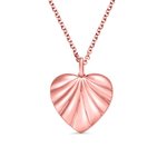 Medaillon-Halskette mit Herz-Oyster-Geburtssteinen