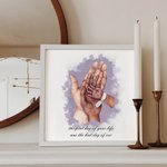 Mum & Dad Baby Holding Hands Wall Art