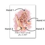 Mum & Dad Baby Holding Hands Wall Art