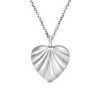 Medaillon-Halskette mit Herz-Oyster-Geburtssteinen