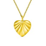 Medaillon-Halskette mit Herz-Oyster-Geburtssteinen