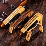Capodastre Guitare Gravé Personnalisé Accessoires Pour Guitares Cadeau D'Anniversaire