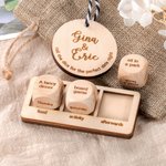 Personalised Engraved Wooden Date Night Dice
