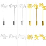 Personalized Monogram Initial Lapel Brooch Pin Birthday Wedding Anniversary Gift for Men