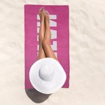 Personalized Multicolor Quick Dry Super Absorbent Name Beach Towel Summer Vacation Accessory Birthday Party Gift for Family