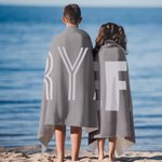 Personalized Multicolor Quick Dry Super Absorbent Name Beach Towel Summer Vacation Accessory Birthday Party Gift for Family